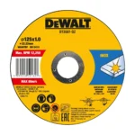 Disc debitare inox / otel, DeWalt DT3507-QZ, 125 x 22.23 x 1 mm, set 10 bucati