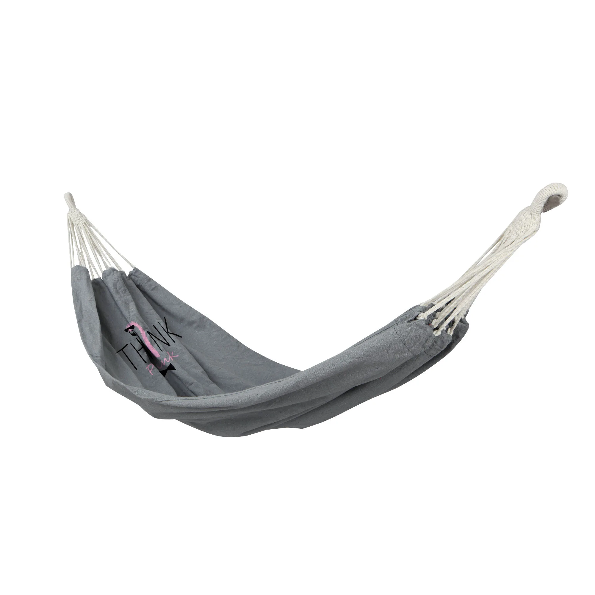 7062609_1 Hamac model flamingo, gri, 200 x 100 cm - imagine 1