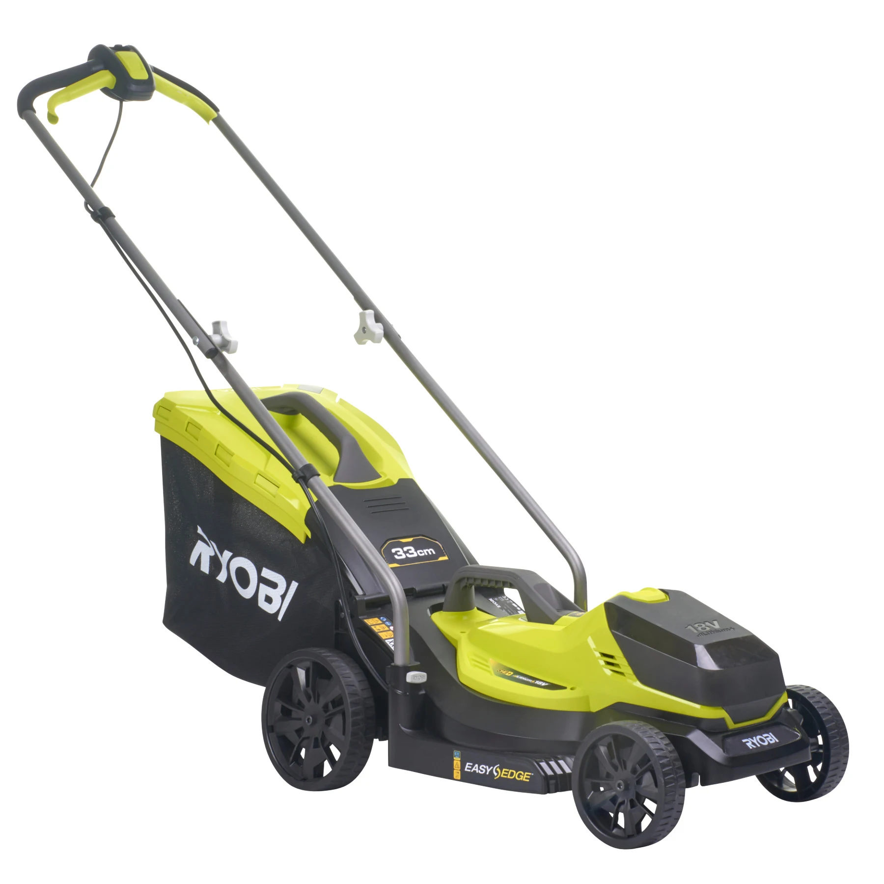 7065889_3 Masina de tuns iarba, Ryobi RLM18X33B40, cu acumulator Li-ion 4.0 Ah, latime taiere 33 cm, 18V - imagine 1