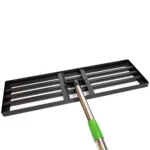Dispozitiv nivelare gazon, Gazonul Easy Level, otel galvanizat, negru, 76 x 25 x 9 cm